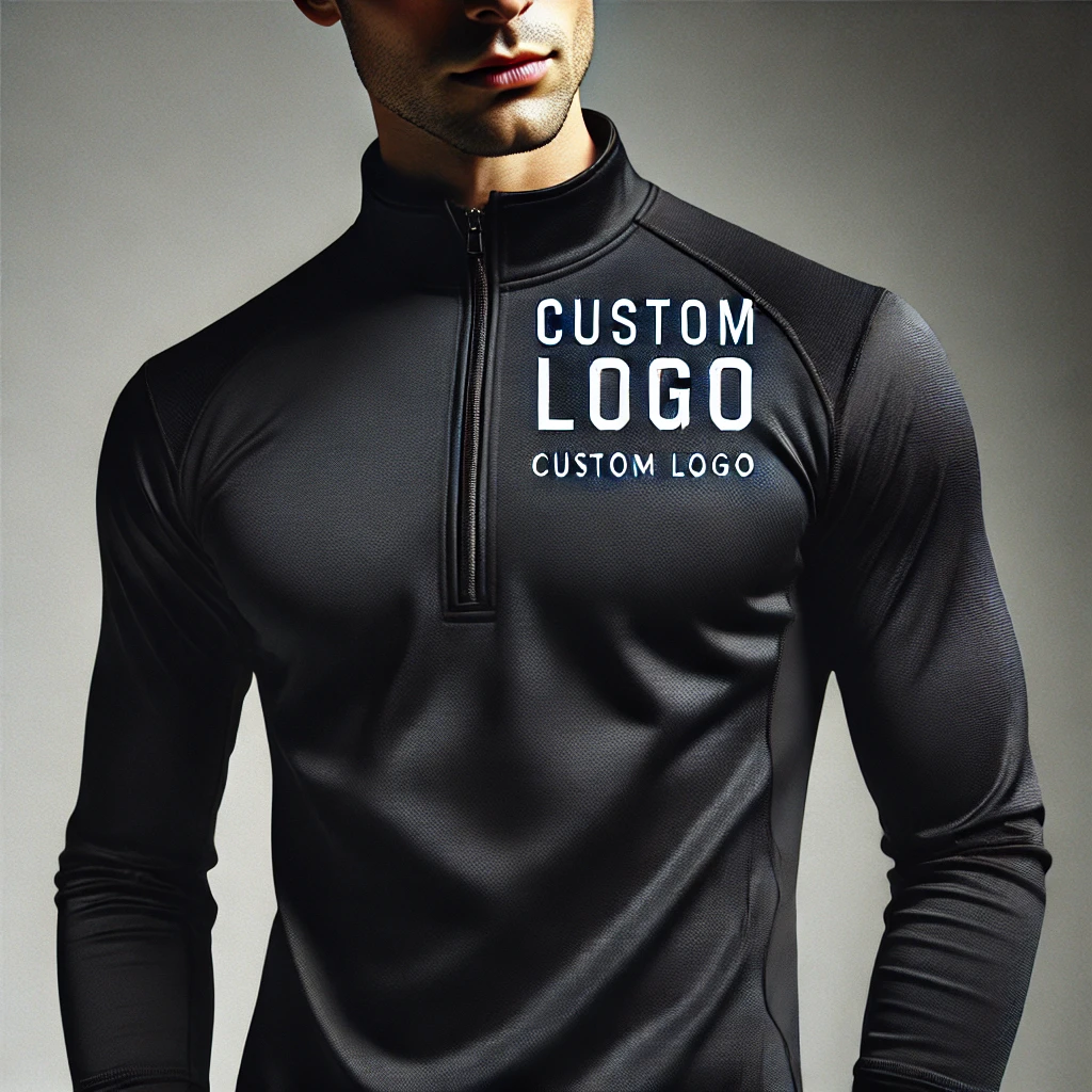 custom pullover zip sweatshirt low moq