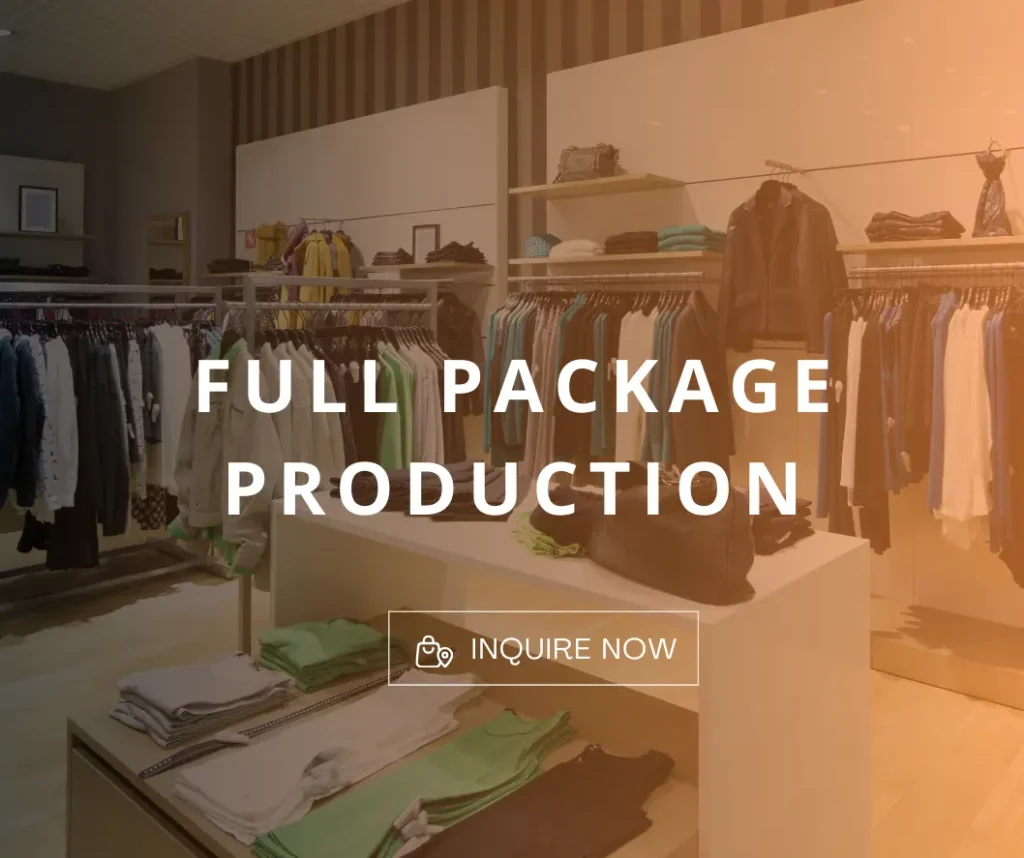 About 1 full package clothing manufacturer